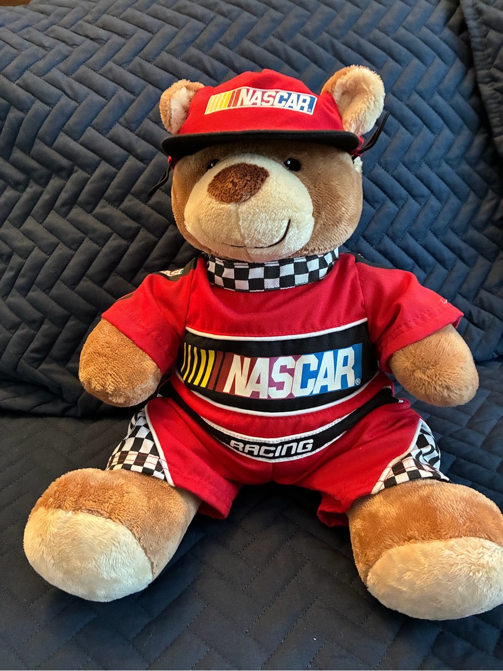 Build-a-Bear NASCAR Plush Racing Bear - Kids Toy